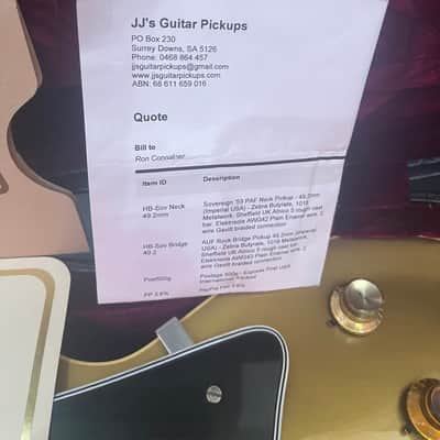Gibson Joe Bonamassa aged 2008 Goldtop signed #285 with Historic Makeover RDS process image 10