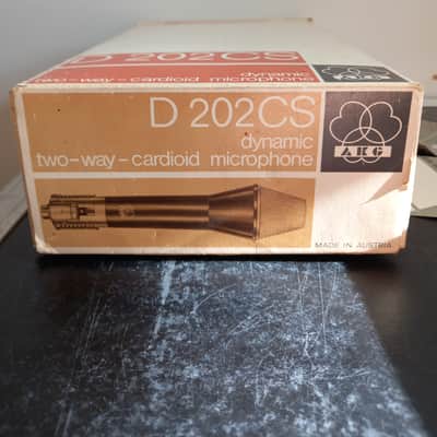 MINT vintage AKG D202 CS dynamic cardioid microphone - 1960s - Still in original box image 6