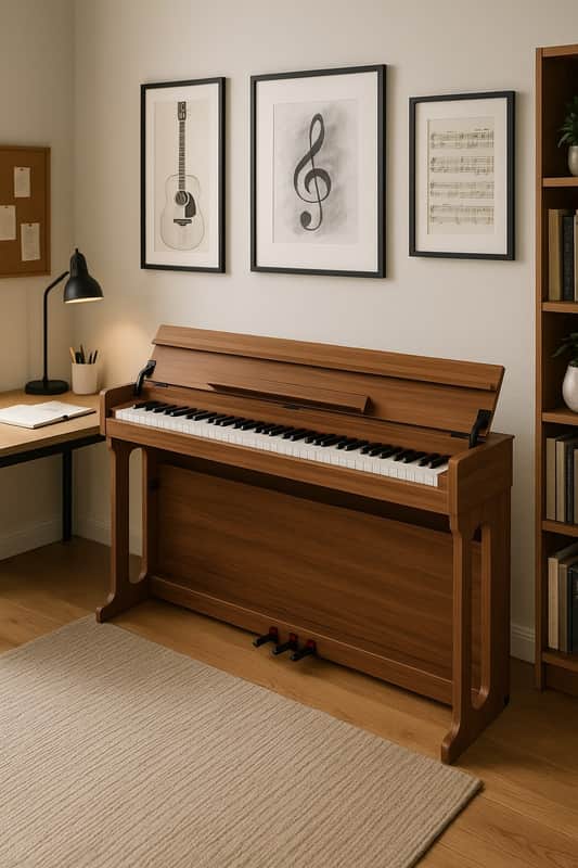 88-Key Full Weighted Digital Piano with Bluetooth MIDI, 800 Voices, Dual 20W Speakers & Wooden Stand – Professional Electronic Keyboard for Home and Studio image 1