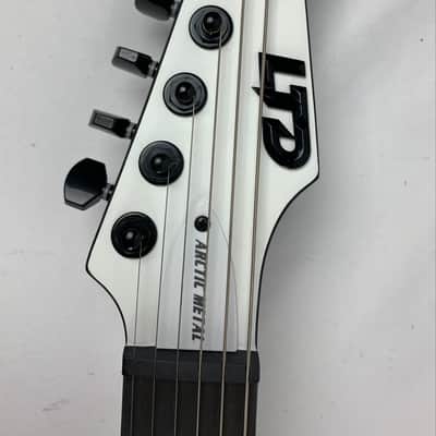 ESP LTD Phoenix Arctic Metal LH Snow White Satin Left-Handed Electric Guitar - B-Stock image 11
