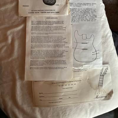 Harmony H804 Electric Guitar – Sunburst – Mint w/Original Case, Papers & Cable image 12