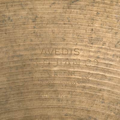 Zildjian 14" A. Zildjian '60s Stamp New Beat Hi-Hat Cymbals (Pair) 1963 - 1969 - Traditional image 2