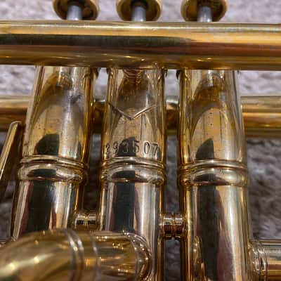 1992 Bach Stradivarius 18037 Bb Trumpet – Rare Gold Plate over Silver – ML Bore image 14