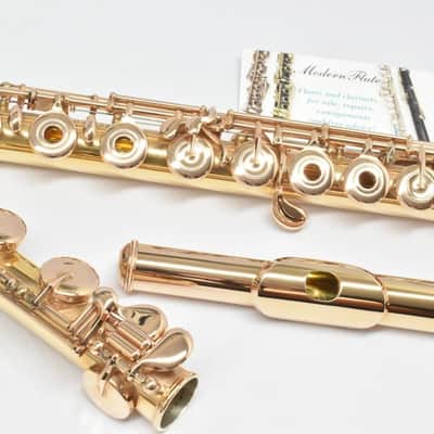 Pearl Maesta Handmade Sterling Flute w/ Gold Plating Throughout Inline w/ C# Trill Split E & B Foot from 1994 *Beautiful!* image 1