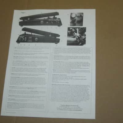 kind of lightly handled genuine Fulltone EMPTY BOX & printout copy of paperwork ONLY for Clyde Deluxe pedal (NO pedal) 2010s (specifically 2019) white box with black & white labels image 25