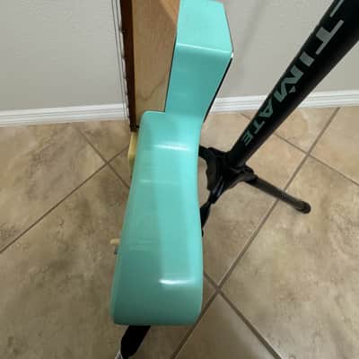 Houston Custom Guitars HCG Standard 3L Thinline T-style Guitar 2020's - Blue-Green image 12