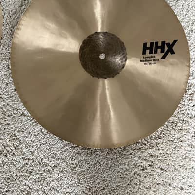 Sabian 15" HHX Complex Medium Hi-Hat Cymbals (Pair) 2019 - Present - Natural image 5