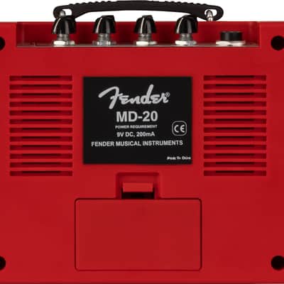 023-4810-009 Genuine Fender Guitar "Texas Red" Mini Deluxe Amp w/ Dogbone handle image 2