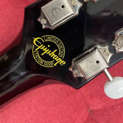 Epiphone Ltd. Ed. 1963 J-45 Reissue - Ebony w/ Aged Binding, Rosette & Logo Inlay image 12