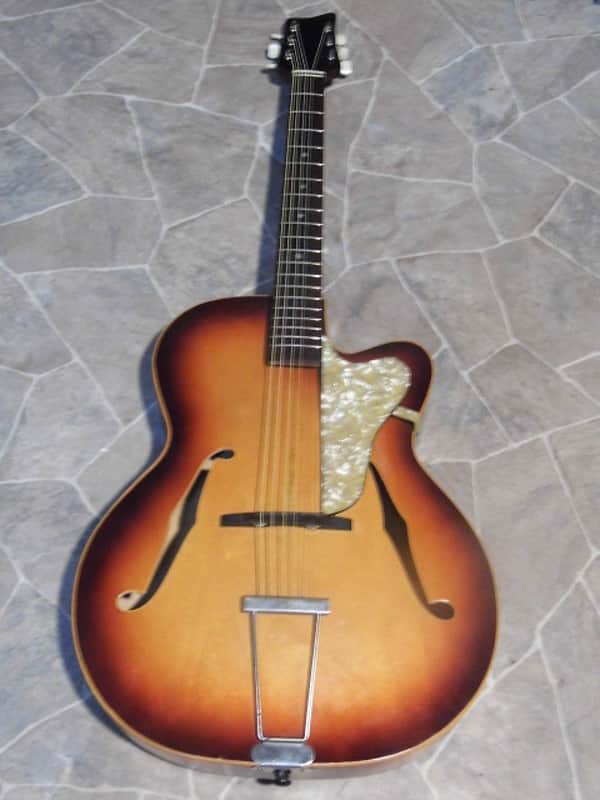 vintage KLIRA Triumphator archtop Jazz GUITAR  Gitarre Germany 1960s image 1