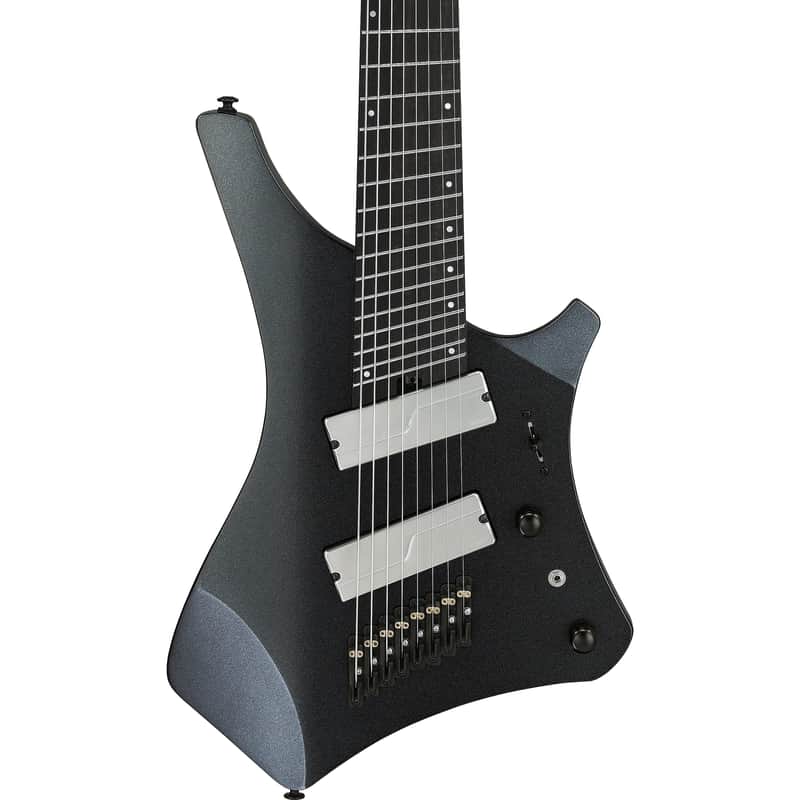 Ibanez A528 A Series 8-String Multi-Scale Guitar w/ Bag - Iron Pewter image 1