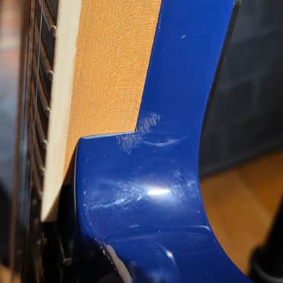 Jackson JS Series JS32Q DKA Dinky Archtop Amaranth Fretboard Transparent Blue image 10