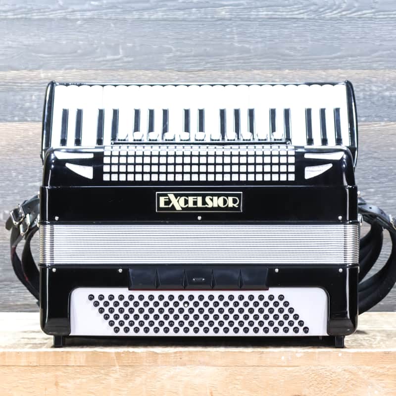 Excelsior Model 1320E 120-Bass 41-Key 11-Treble Switch Piano Accordion w/Case image 1