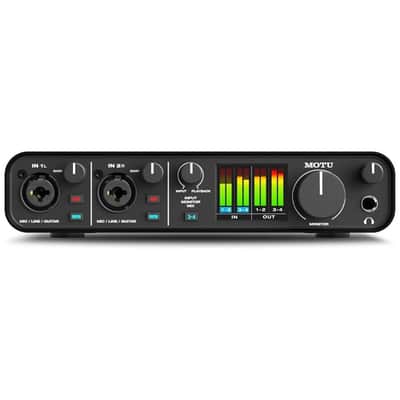 MOTU M4 4x4 USB-C Audio Interface Bundle w/Samson SRH350 Over-Ear Stereo Head... image 2
