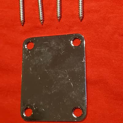 (#B41) Fender Telecaster / Stratocaster Neck Plate With Screws image 2