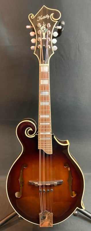 Kentucky KM-805 Artist Series F-Style Mandolin Amber Burst Finish w/ Case image 1
