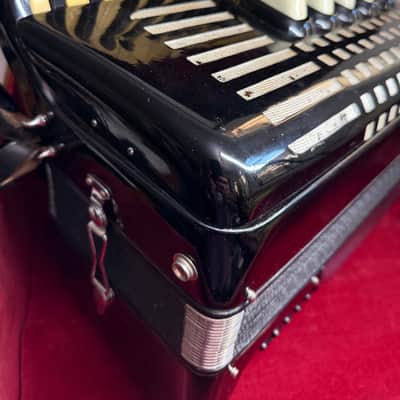 Excelsior Model 245 Accordion Piano Black Gloss Finish With Original Case image 16