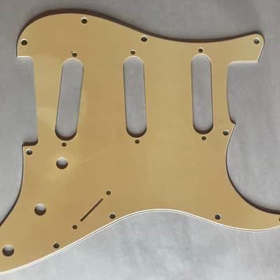 Fender Standard Stratocaster Pickguard 2000s - Aged Faded White image 1