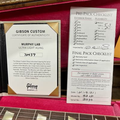 Gibson 1957, Gibson, Les Paul, Murphy Lab 2020 - Ultra Light Aged, Gold Top image 2