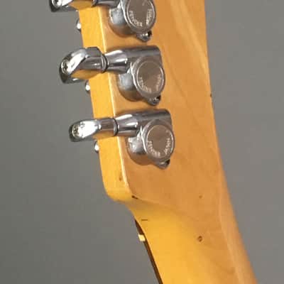 LEFTY! Vintage 1987 Fender MIJ 70s Reissue Telecaster Relic Custom Color Black Tele FujiGen Collector Series CTL50L HSC image 11