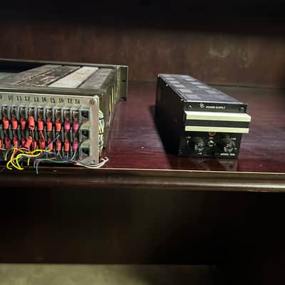 API 7312 1970s microphone preamp (x4) with rack and 2 power supplies image 6