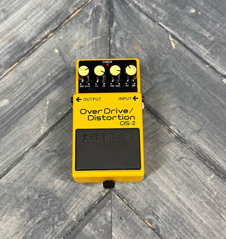Boss OS-2 OverDrive/Distortion (Silver Label) 1990 - Present - Yellow image 1