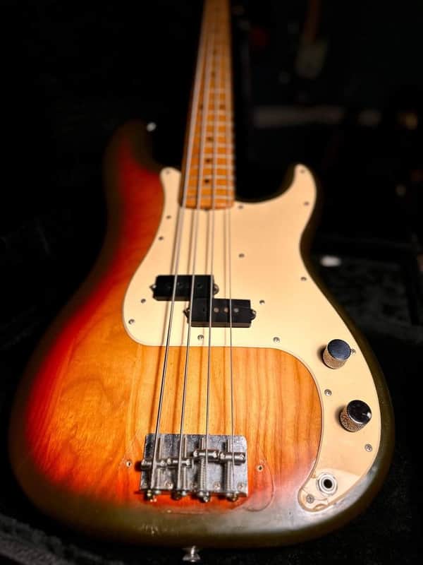 Fender Precision Bass 1978 - w RARE Birdseye Maple Neck image 1