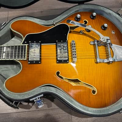 Eastman T486B Thinline Archtop with Bigsby - Goldburst image 2