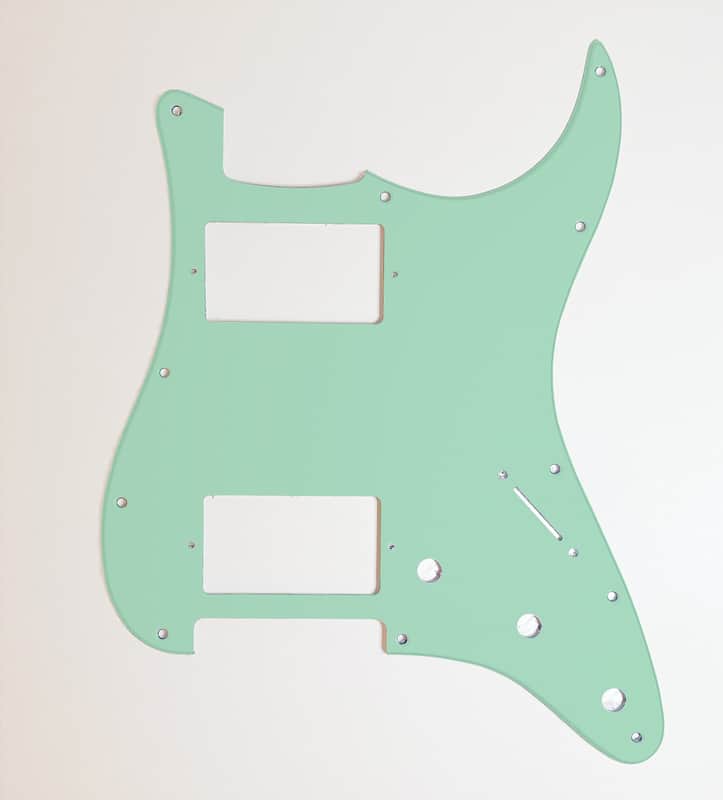 Carmedon Electronics Stratocaster Pickguard HH 2021 Seafoam Green image 1