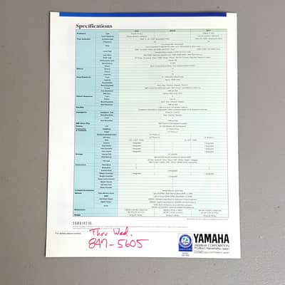 Yamaha EX7 EX5 EX5R Synth Series - Original Brochure! image 3