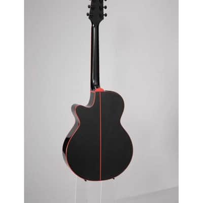 Guitare Folk Electro Takamine GF49CE-CB - FX Cutaway Cosmic Black Sparkle image 6