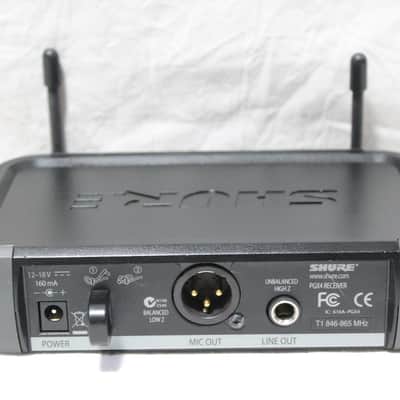 Shure PGX4 wireless receiver T1 846-865 MHz image 2