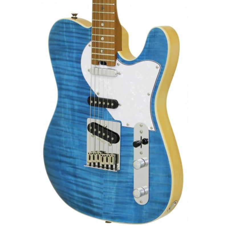 Aria 615 MKII Nashville Poplar Body, Flamed Maple Top, Roasted Maple Neck, New, Free Shipping image 1