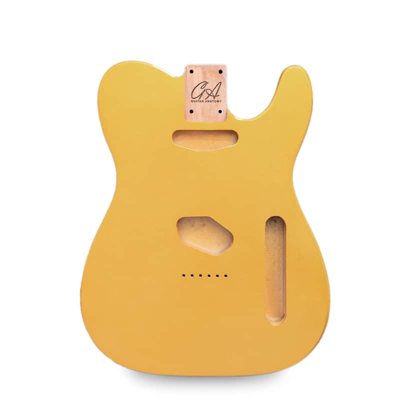 Telecaster Guitar Body - Firemist Gold - 2 Piece American Alder image 1