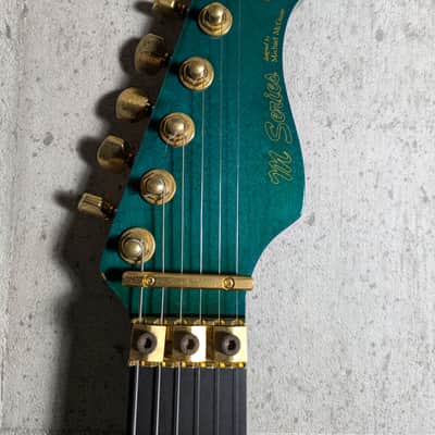 Valley Arts M Series Super Strat 80-90s Trans Aqua / Emerald Green image 6