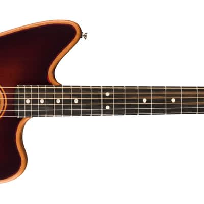 Fender American Acoustasonic® Jazzmaster® All-Mahogany, Ebony Fingerboard, Bourbon Burst image 2