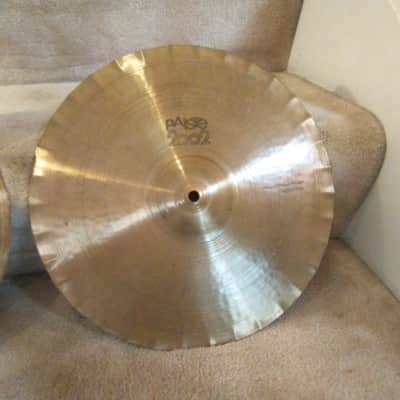 Paiste Vintage Black label sound edge 2002 14 inch hi hats lightweight collectors! image 3