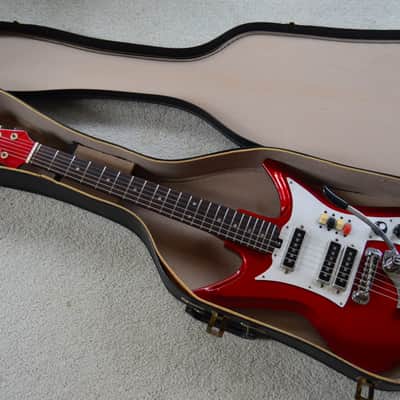 Teisco ET 312 Sharkfin c. 1965 - Red image 10