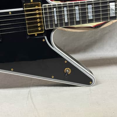 Gibson USA Custom Shop Explorer Custom Guitar with COA + Case 2024 - Ebony / Black image 8