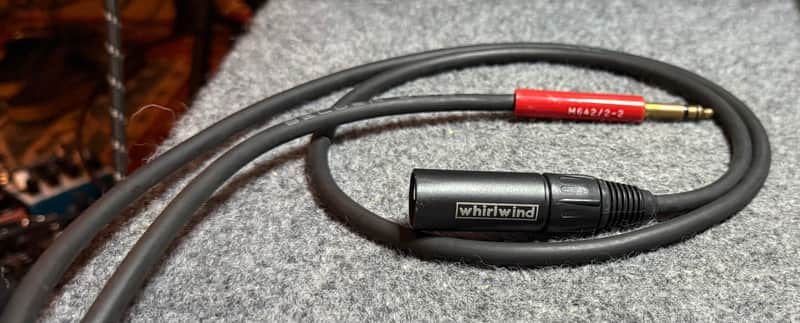 Whirlwind Custom 5' 10" Patch Cable: Belden 8412, Whirlwind XLR Male to Long Frame 1/4" (B-Gauge) image 1