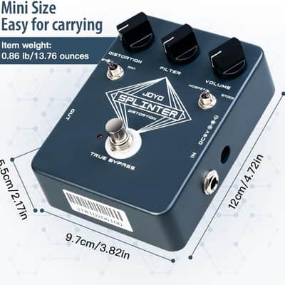 JOYO Distortion Guitar Effect Pedal with Selectable MOSFET & FAT Clipping Thick Boost Distortion - True Bypass (SPLINTER JF-21) (Price includes the import duty for US buyer) image 6