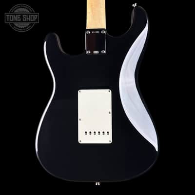 Used 2010 Fender Custom Shop 1960 Stratocaster NOS Black Matching Headstock w/case TSU24732 image 8