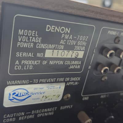 Vintage Denon PMA-700Z Integrated Amplifier – Fully Serviced & Recapped image 7