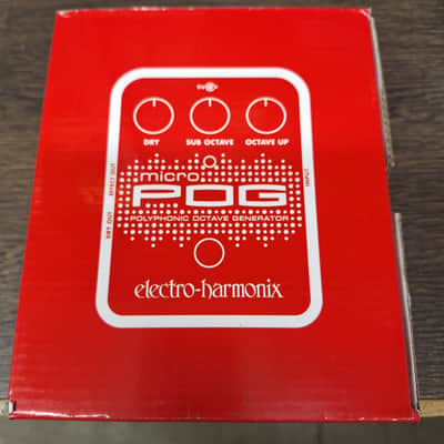 Electro-Harmonix Micro POG Polyphonic Octave Generator 2007 - Present - Red / Gray image 2