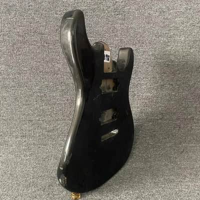 Black HH Electric Guitar Body with Tremolo Route image 2