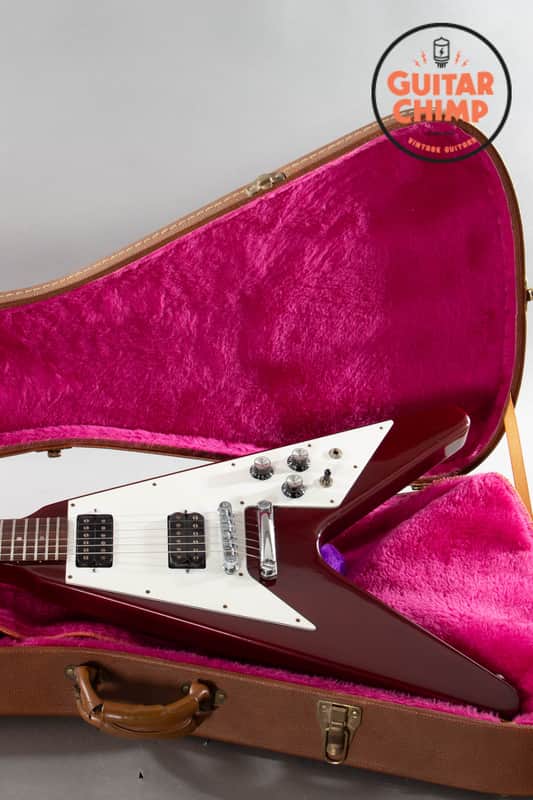 1991 Gibson Flying V ’67 Reissue Cherry – Early Reissue, Original Patent Pickups, OHSC image 1
