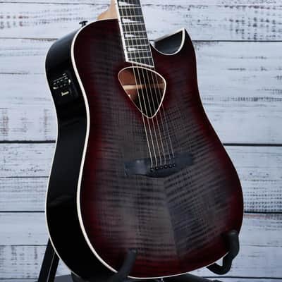 Ibanez ALT50FA Acoustic-Electric Guitar | Red Doom Burst image 3