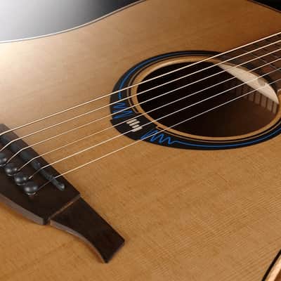 Lag HyVibe 10 THV10DCE-LB Smart Acoustic Guitar with Embedded Multi-Effects Processor | Includes Soft Case image 8
