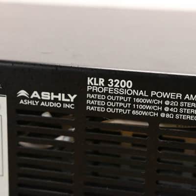 Ashly KLR-3200 Dual-Channel 1,600W Power Amplifier CG00PZF image 11