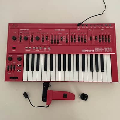 Roland SH-101 RED + Modulation Grip - RED image 1